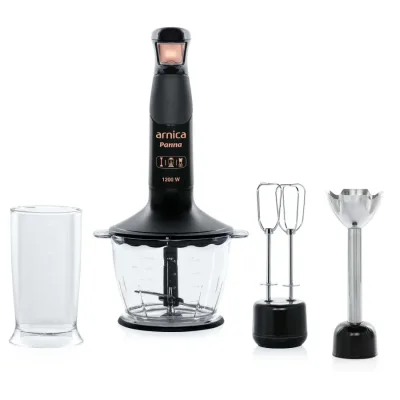 Arnica 12F4 Panna Stick Blender Set Siyah