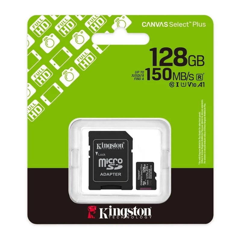 Kingston Canvas Select Plus Gen3 128GB Hafıza Kartı