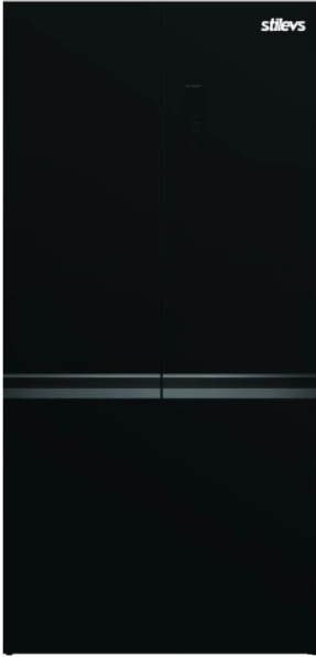 Stilevs 600 Litre Siyah Cam No Frost Gardırop Tipi Buzdolabı St-mul600l01eu