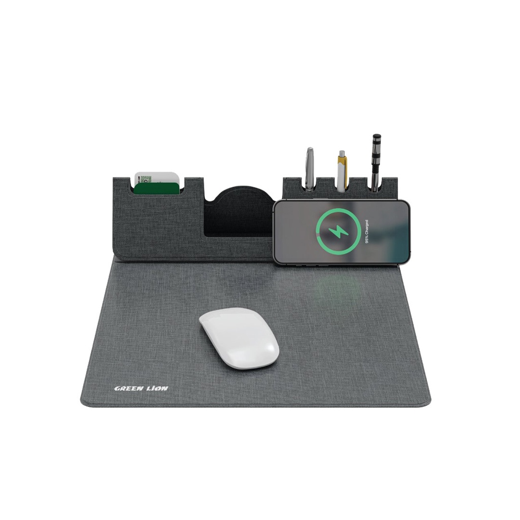 Green Lion Mouse Pad Wireless Charger Gnmspadwırgy