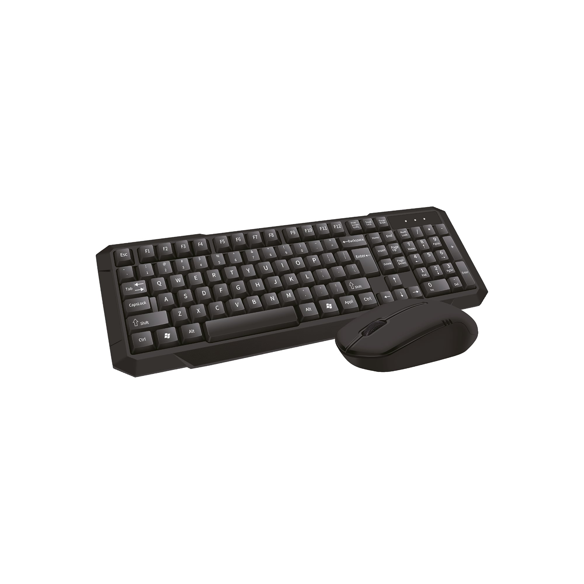 Sunix Wireless Klavye Mouse Set Siyah Kl-10