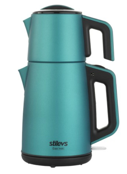 Stilevs Çays İnox Çelik Çay Makinesi Sedefli Mavi