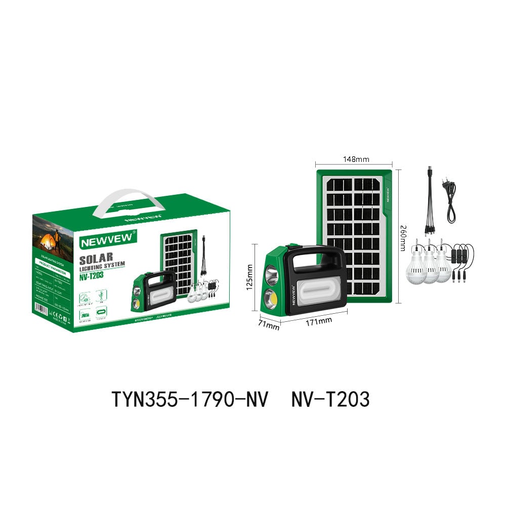 Newvew Nv-t203 Solar Enerjili Işıklandırma Sistemi