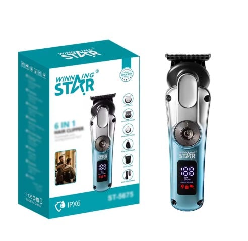 Winning Star 6 Başlıklı Saç Kesme Traş Makinesi St-5675