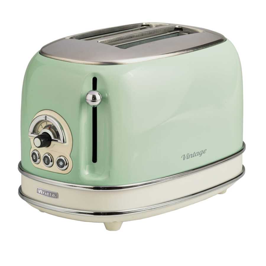 Ariete 0155 Vintage Ekmek Kızartma Makinesi 2 Gözlü Yeşil Renk