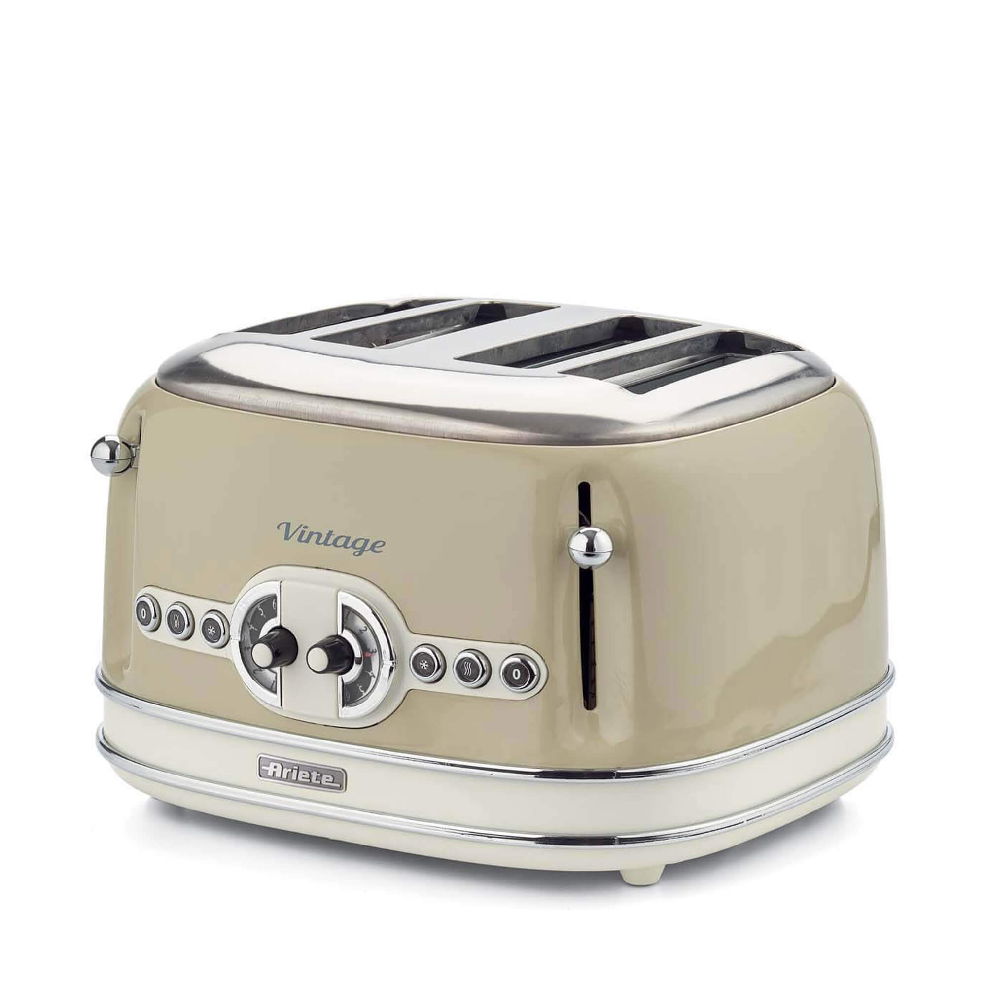 Ariete 0156 Vintage Ekmek Kızartma Makinesi 4 Gözlü Beige Renk