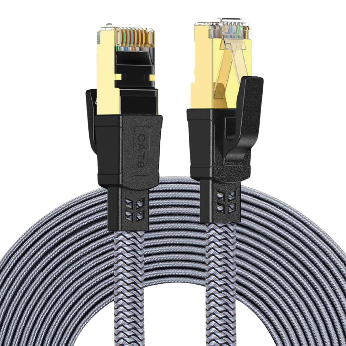 Twisted Minds CAT8 FTP Düz Örgülü Ağ Kablosu, İletim Hızı 40GBPS, 2000MHZ, 5M