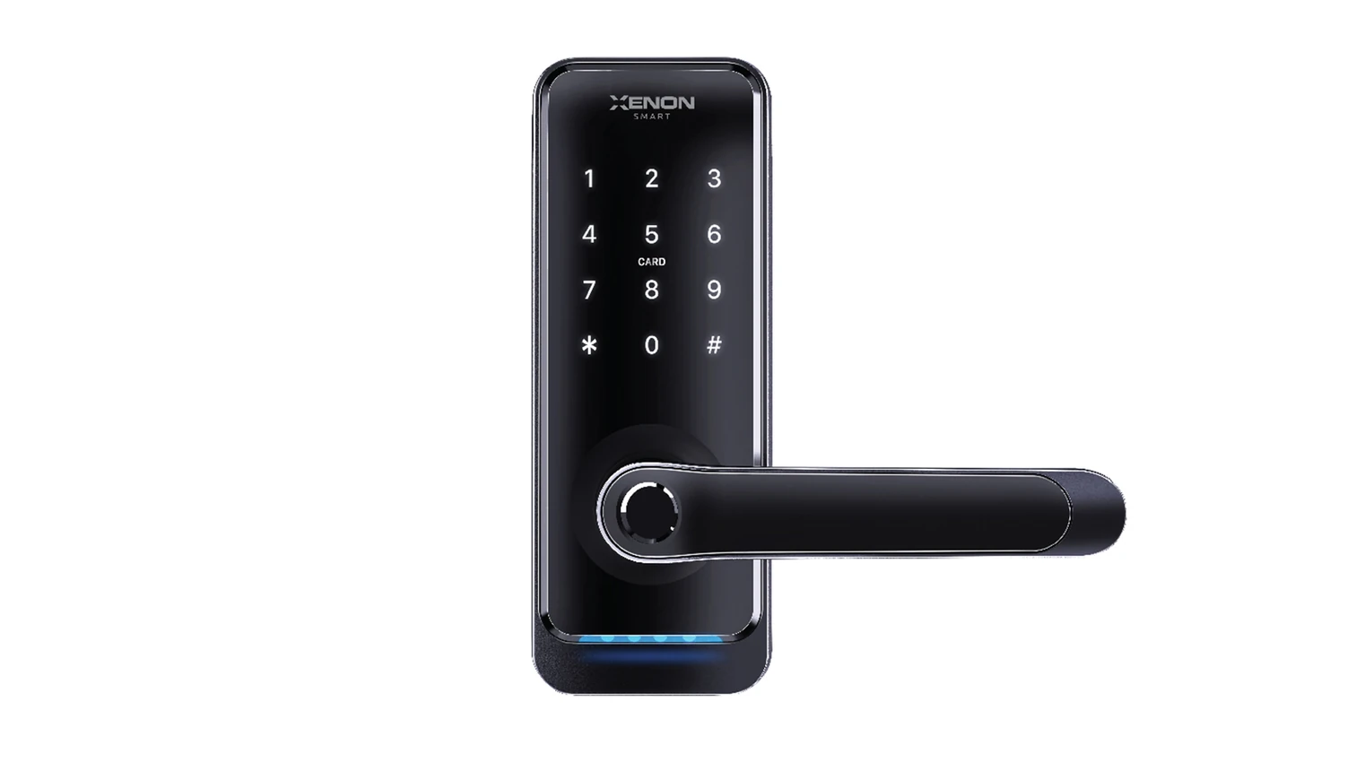Xenon Smart X8056 Parmak İzi Dokunmatik Şifre Girişli Siyah Akıllı Kapı Kilidi