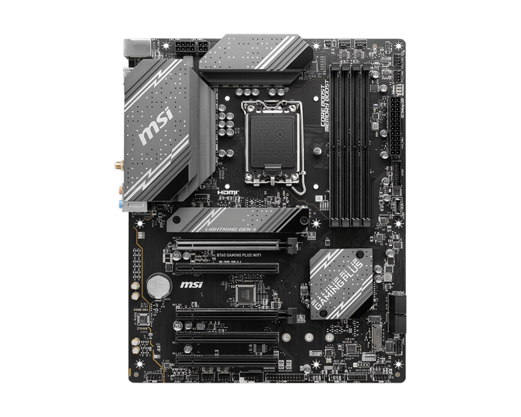 MSI B760 Gaming Plus Wi-Fi Intel LGA1700 DDR5 Micro ATX Anakart