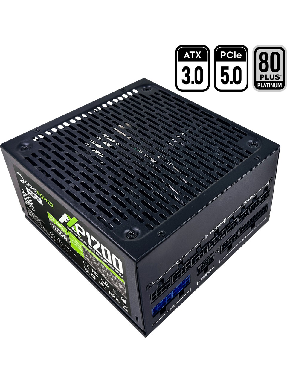 Gamepower AXP-1200 14CM 1200W Platinum 80+ ATX 3.0 PCI-E 5.0 Güç Kaynağı