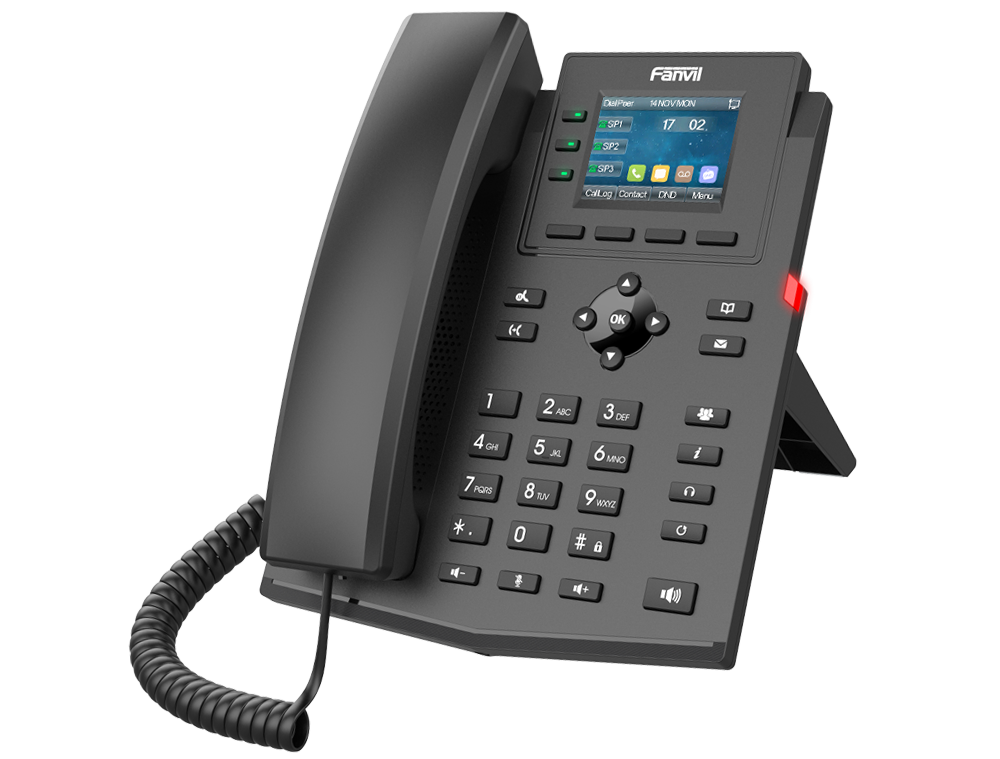 Fanvil X303P 4SIP Renkli Ekran Poe IP Telefon