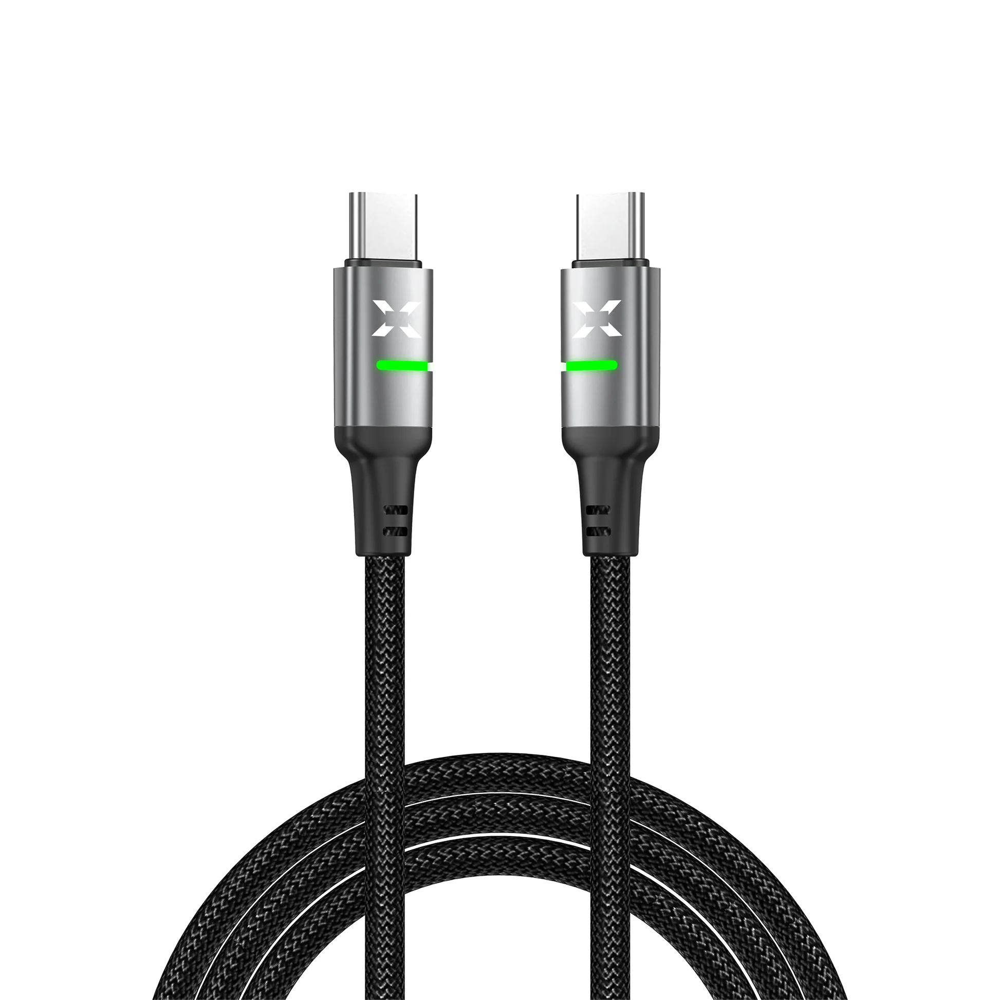 Xenon Smart X6421 Type C Hızlı Şarj Kablosu Type-C to Type-C, 60W, 480 Mbps, 1.2m, PD, Örgü, Led Gösterge