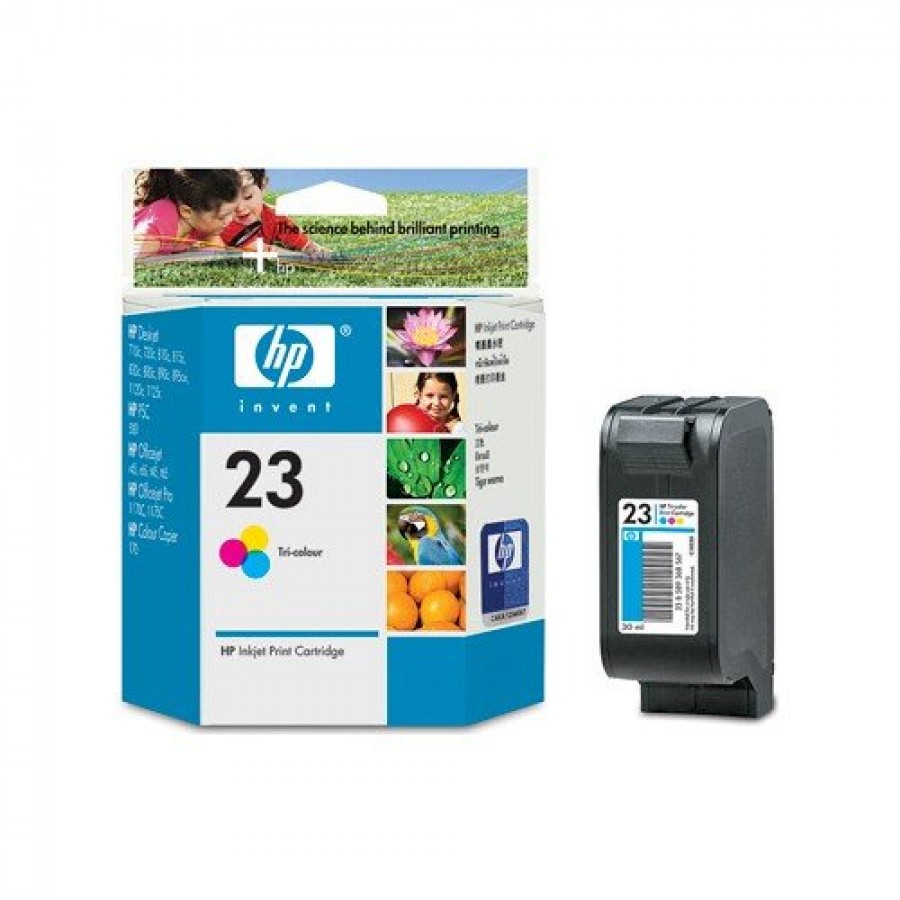 HP C1823DE 23 Orijinal Mürekkep Kartuşu, Renkli
