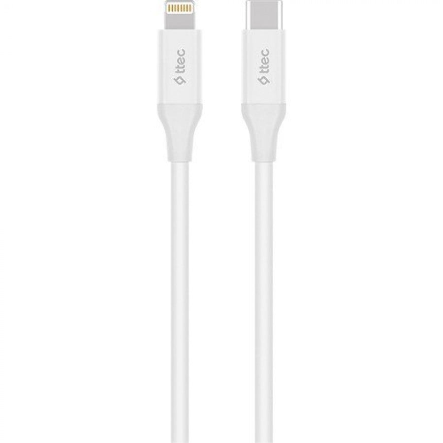 Ttec 2DK40B Type-C to Lightning 1.5m Hızlı Şarj Kablosu, Beyaz