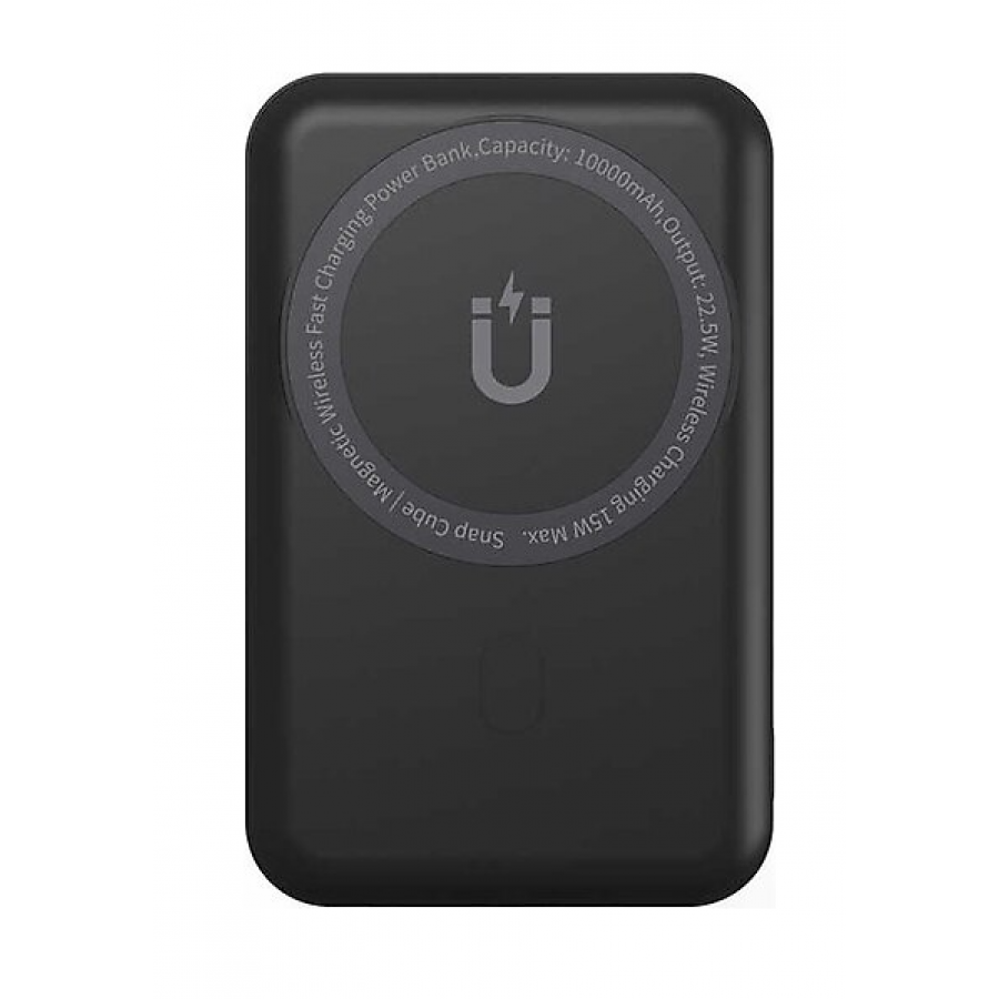 Wiwu Snap Cube Magnetic Wireless 10.000mAh Power Bank, Siyah