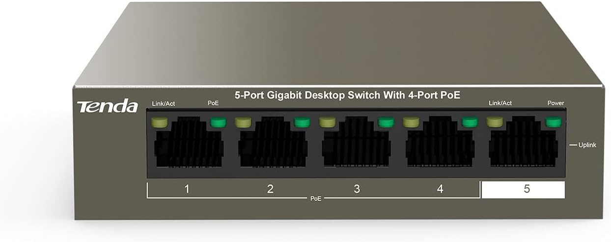 Tenda TEG1105P-4-63W 4 Port 10/100/1000 Mbps Gigabit Switch