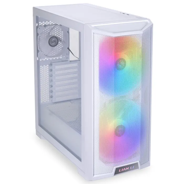 Lian Li Lancool 215 Snow RGB Mid-Tower E-ATX Gaming Oyuncu Kasası, Beyaz