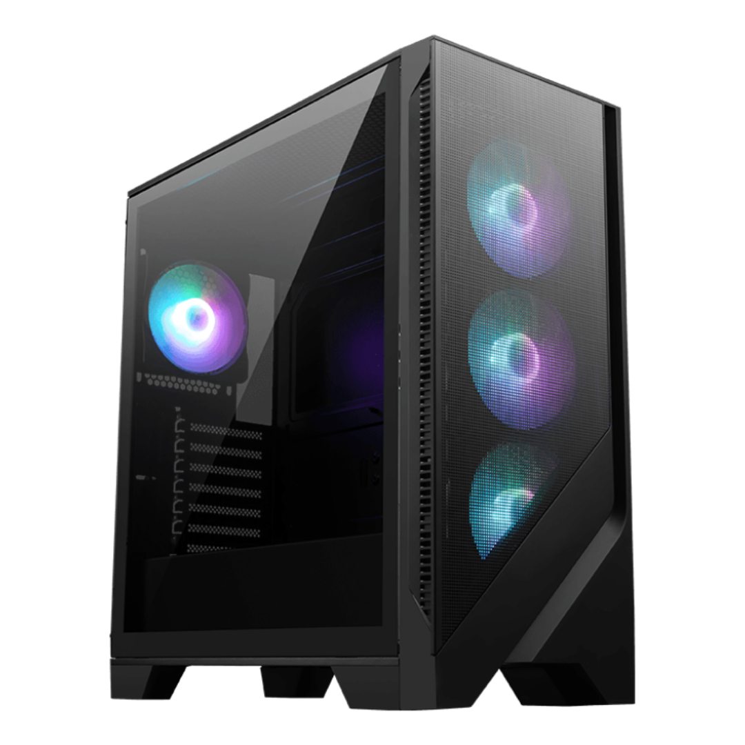 MSI MAG Forge M320R Airflow 3x120mm ARGB Fan USB 3.2 ATX Mid-Tower Gaming Kasa, Siyah