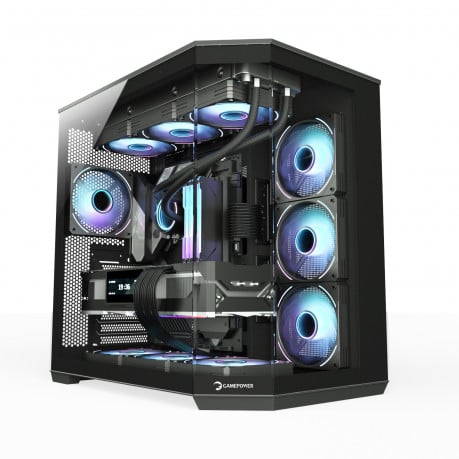 GamePower WarCry Edge 1x Serisi Black Fan Type-C Gaming Kasa