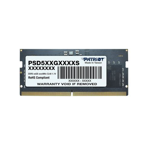 Patriot Signature Line Serisi 32GB(1x32GB) DDR5 4800MHz CL40 SODIMM Ram
