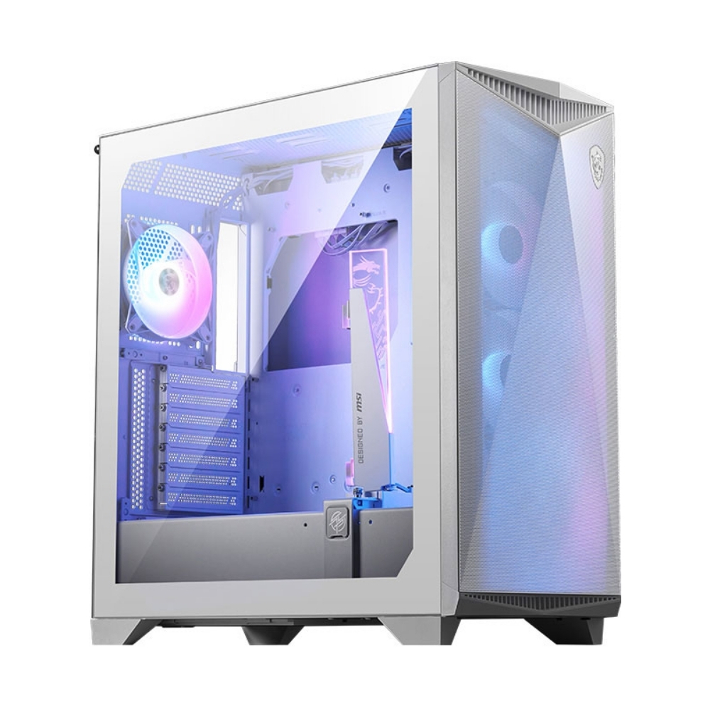 MSI MPG Gungnir 300R Airflow Temperli Cam ATX Gaming Kasa, Beyaz