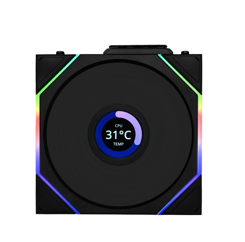 Lian Li G99.12TLLCD1W1B.00 Uni Fan TL LCD Wireless 1x120mm Kasa Fanı, Siyah