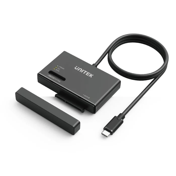 Unitek S1232A01-EU USB-C To M.2 NVMe, Sata III Dönüştürücü 12V2A Güç Kablosu