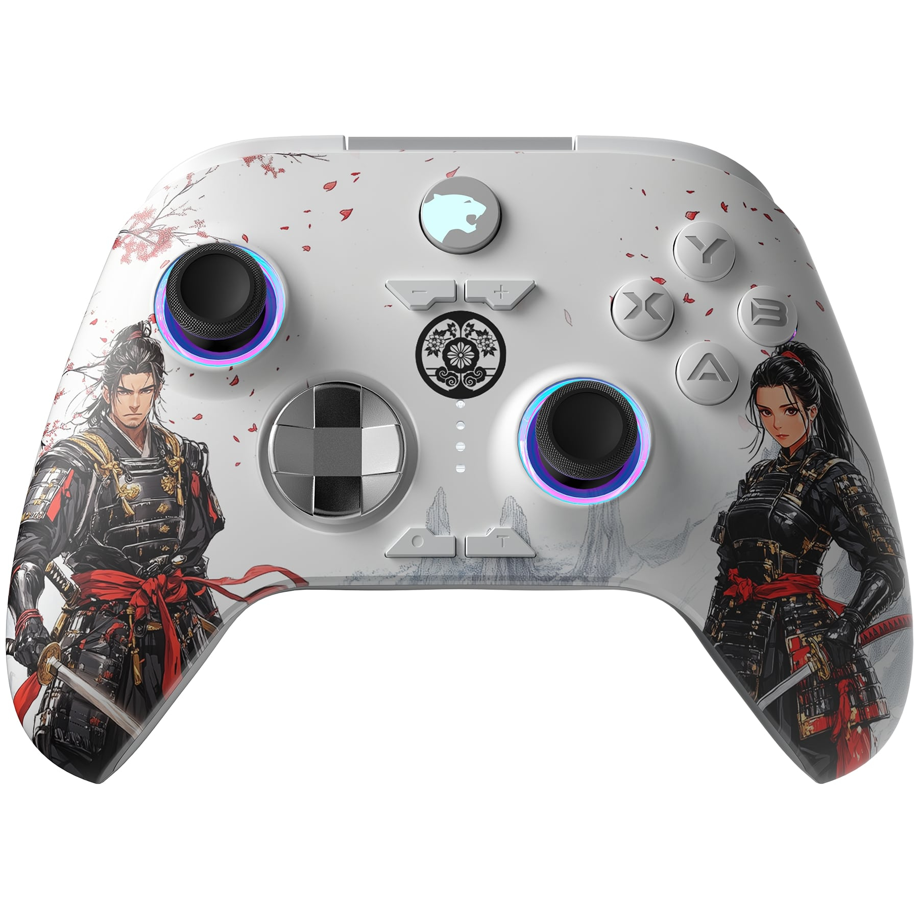 GamePower Force RGB Kablosuz 2.4G Bluetooth Kablolu PC Uyumlu Gamepad, Beyaz