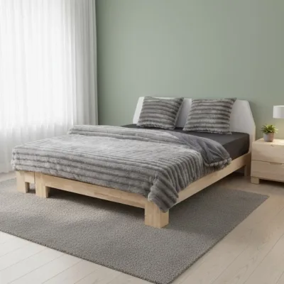 Soff Rabbit Fur Düvet Nevresim Takımı Kışlık