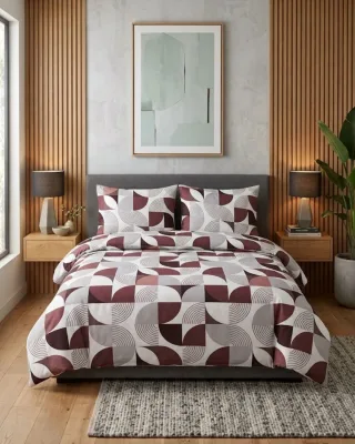 Sheri %100 Pamuk Lux Pazen Nevresim Takımı Çift Kişilik