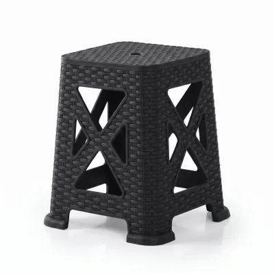 Heniver Rattan Görünümlü Tabure