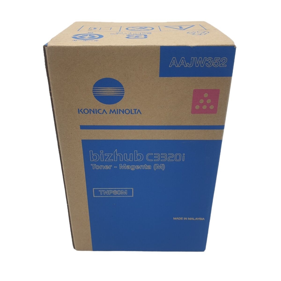 Konica Minolta TNP-80C Bizhub C3320i ve C3321i AAJW352 Kırmızı Orjinal Toner