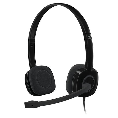 Logitech H151 Strereo 3.5mm Kablolu Mikrofonlu Kulaklık, Siyah