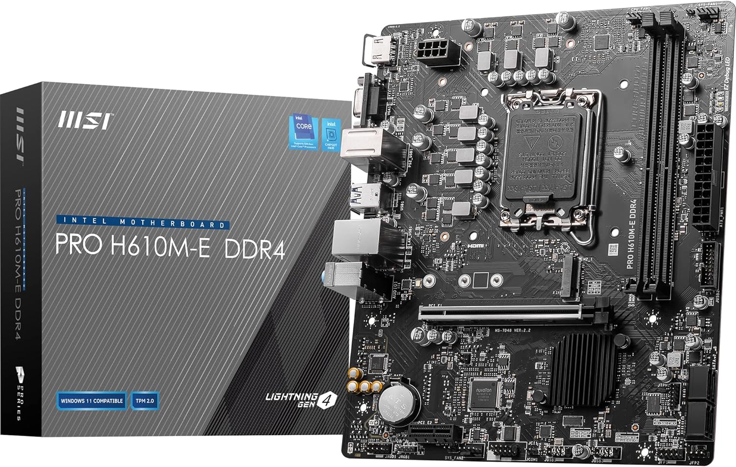 Msi Pro H610M-E Intel LGA1700 DDR4 Micro ATX Anakart
