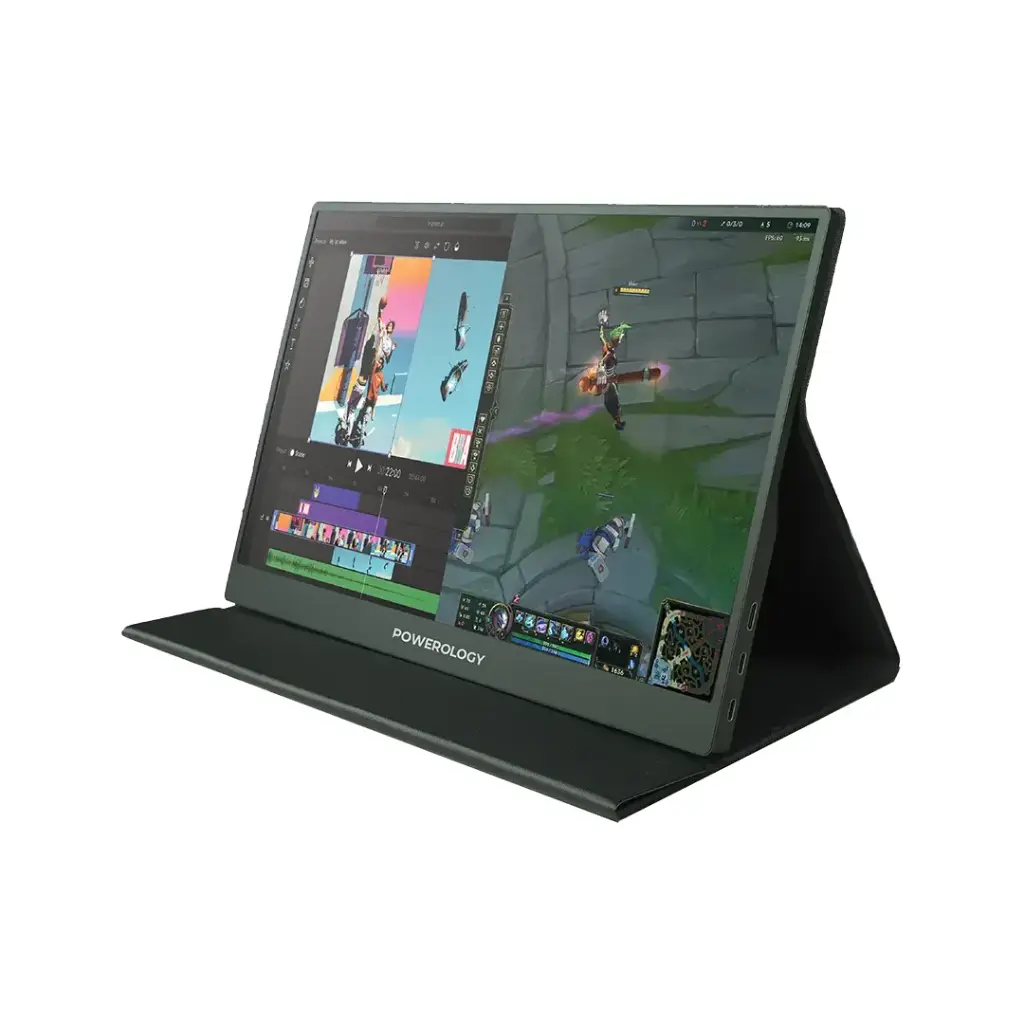 Powerology 15.6" Ultra İnce Taşınabilir 144hz Monitör Full Hd 1080p - Siyah Psm004