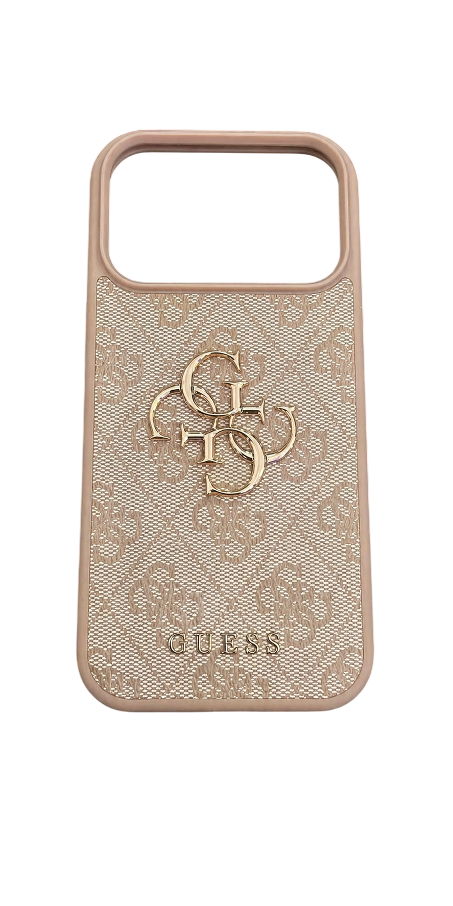 Guess Pu Deri Kılıf (büyük 4g & Klasik Logolu) iPhone 17 Pro Max - Pembe Guhcp17x4gmgpk