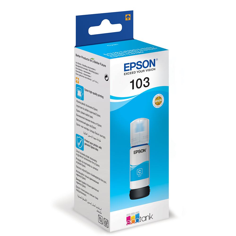 Epson Kartuş C13t00s24a 103 Cyan