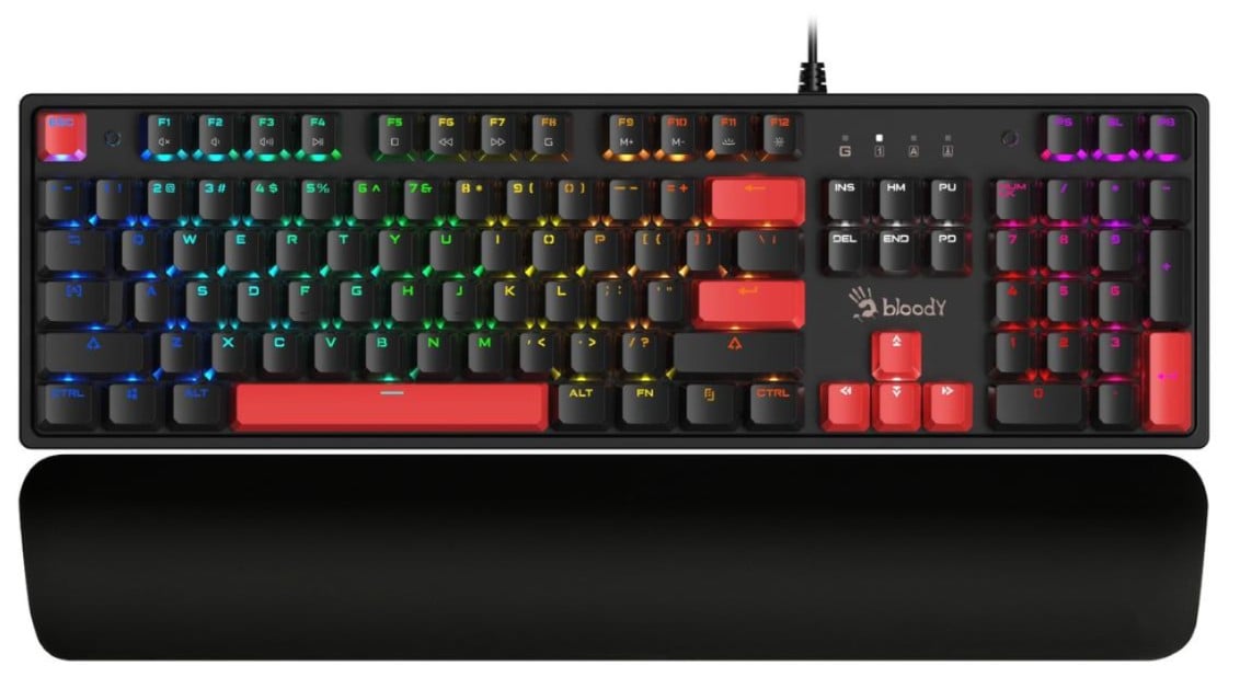 Bloody S515r Bilek Destekli Rgb Q Oyuncu Klavyesi