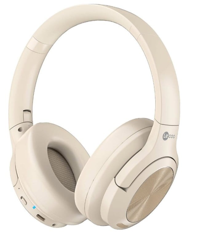 Lecoo Es208 Mikrofonlu Bluetooth Kulaklık Krem Rengi