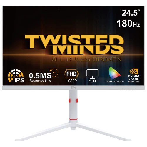 Twisted Minds Frost TMA24FHD180IPS 24" FHD 180HZ 0.5MS Fast IPS HDMI 2.1 Oyuncu Monitor, Beyaz