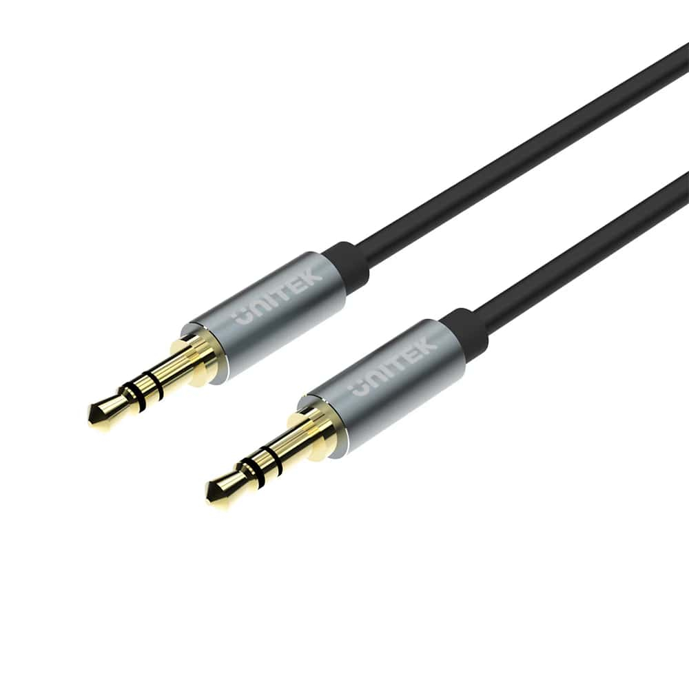 Unitek Y-C926ABK (M) to (M) 1m 3.5mm AUX Ses Kablosu, Siyah