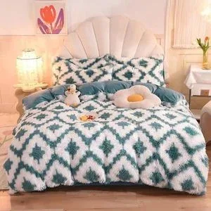 Peluş Çift Renk Çift Kişilik Nevresim Takımı