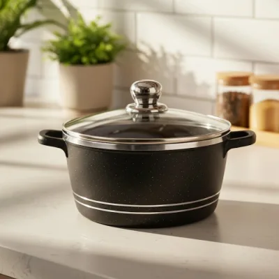 Royal Dessını 22cm Teflon Guvec Tencere