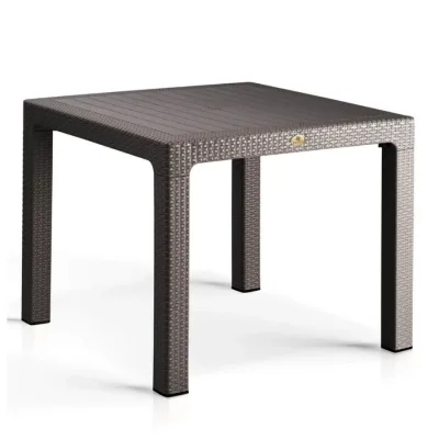 Henıver 90x90 Camsız Masa Kahve-gri