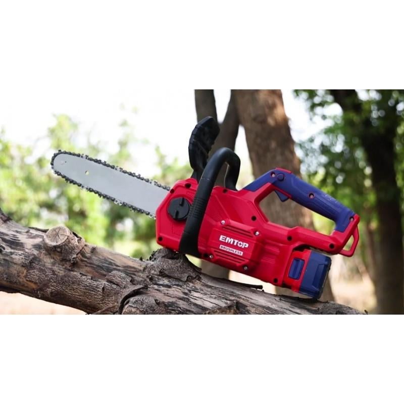 Emtop Akülü Mini Ağaç Motoru 30CM 20V (5Ah Akü+Şarjer)