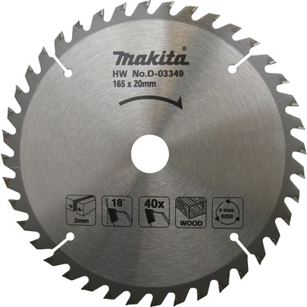 Makita Testere Daire Ahşap 40Diş 165MM
