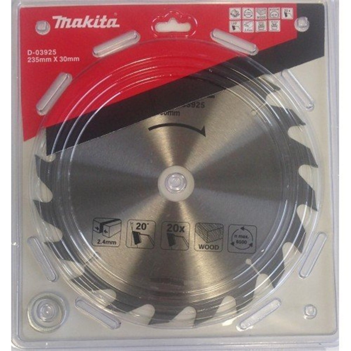 Makita Testere Daire Ahşap 20 Diş 235MM