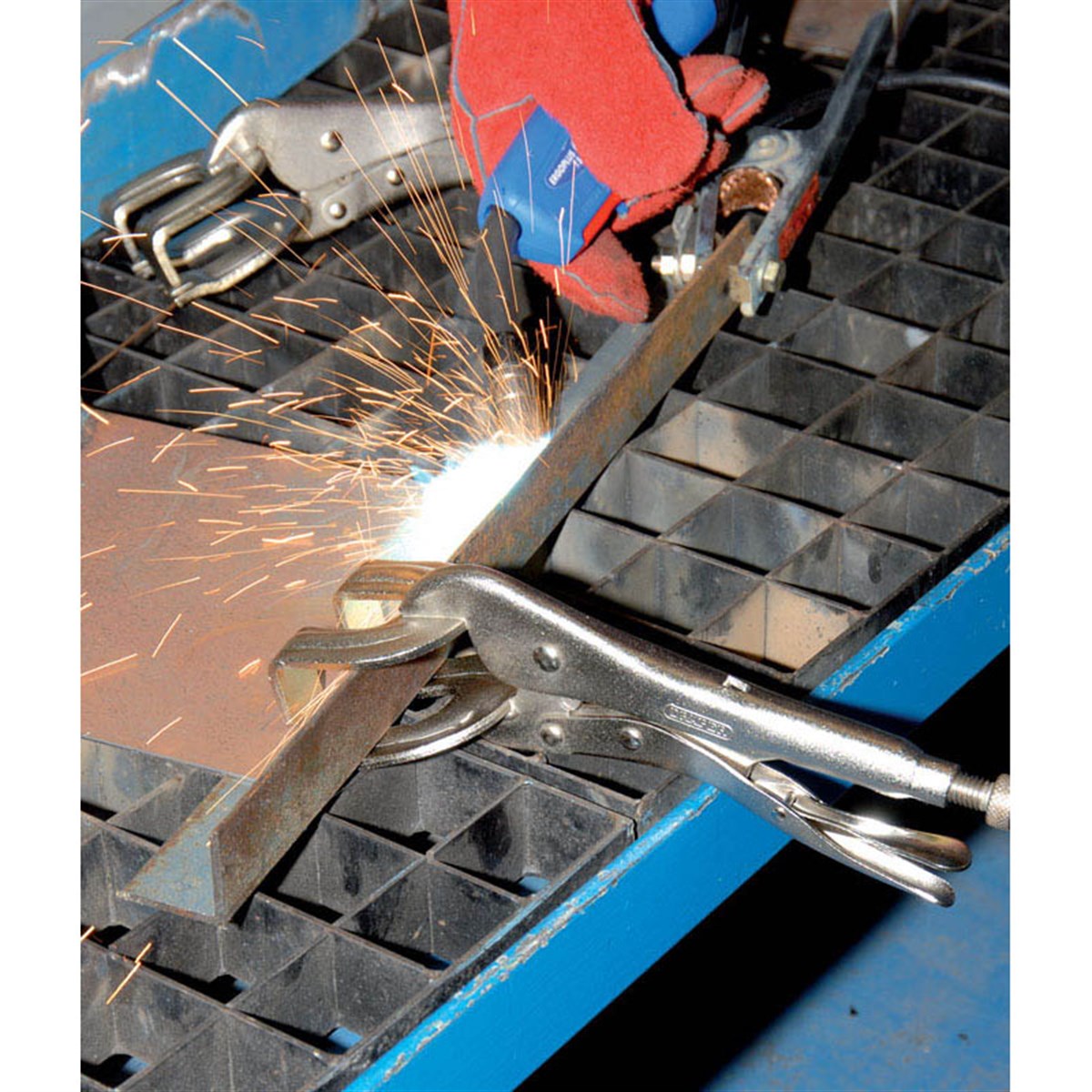 Draper Kaynak Pensesi Kilitlenir Tip Çatal Ağız 280MM