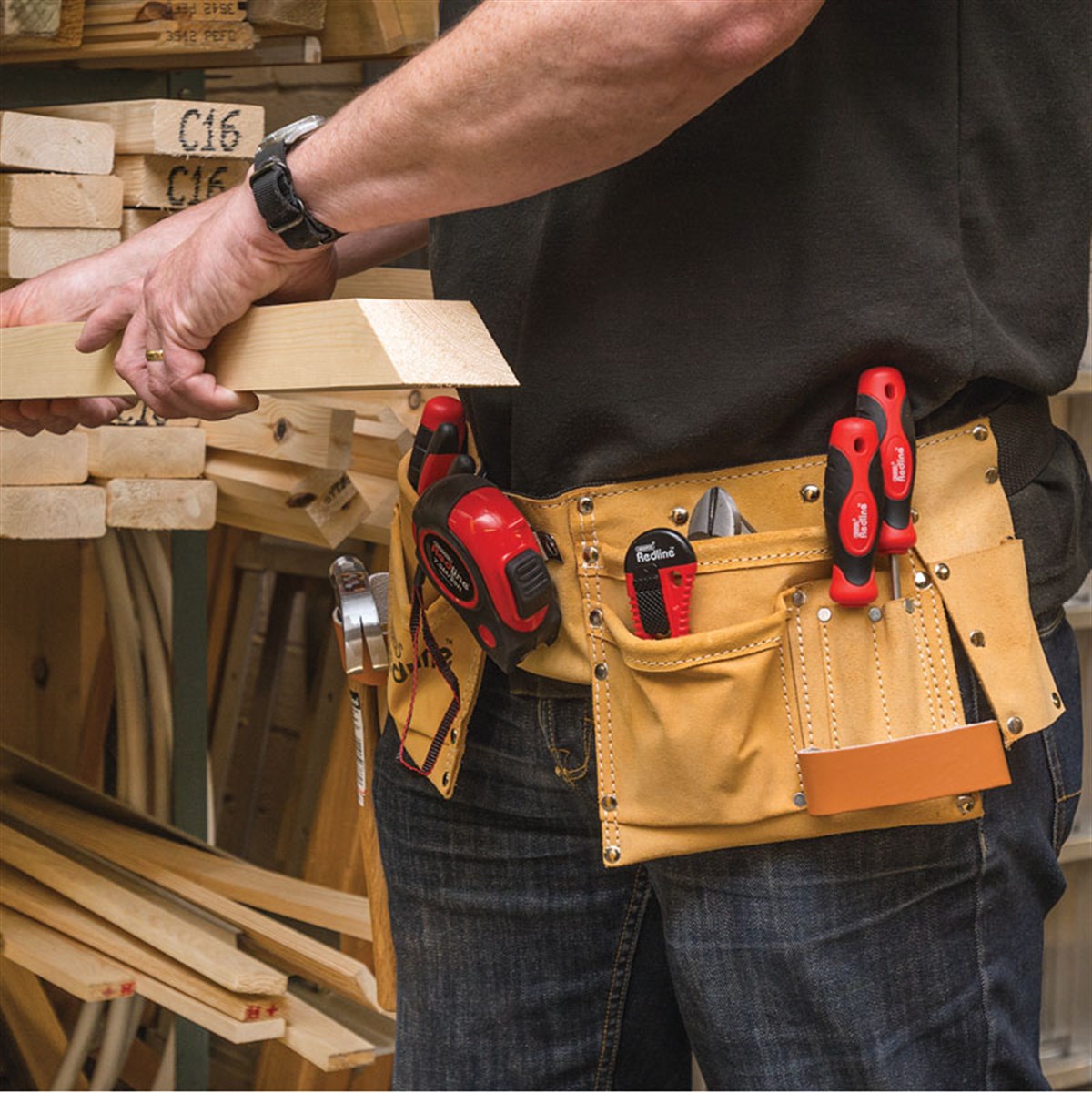 Draper Giyim DIY Deri Alet Kemeri 14 Cepli