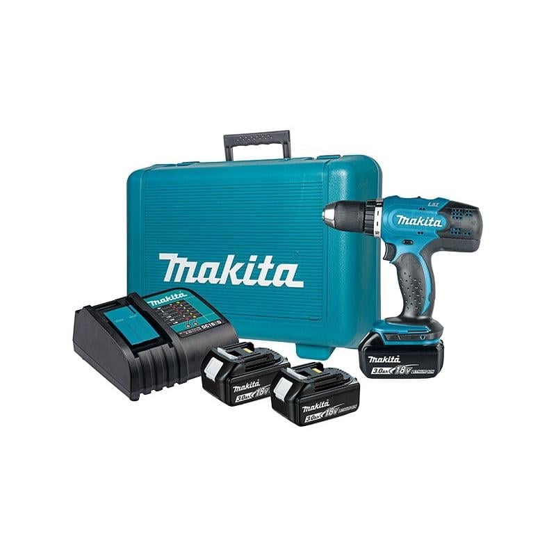 Makita Matkap Akülü Darbesiz 2Akü+Sarjer+Kutu 3AH 18V
